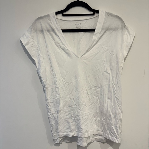 Frame Denim Women's Classic White Tee - Picture 1 of 2